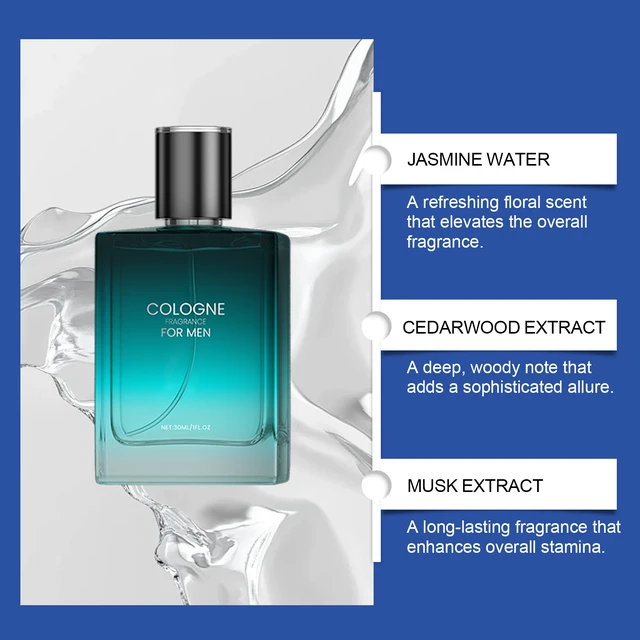 Alt view image 2 of 5 - Men's Charming Cologne Gentle Deep Lasting Fragrance Laminating Fragrance Portable Fragrance