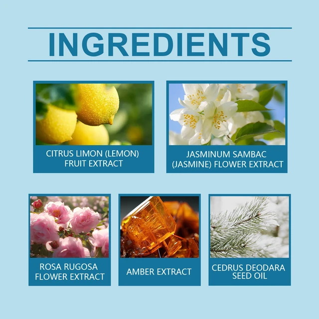 Alt view image 5 of 6 - Summer Lemon Perfume Natural Fresh Lasting Fragrance Lemon Vigor Floral Light Fragrance Elegant Perfume