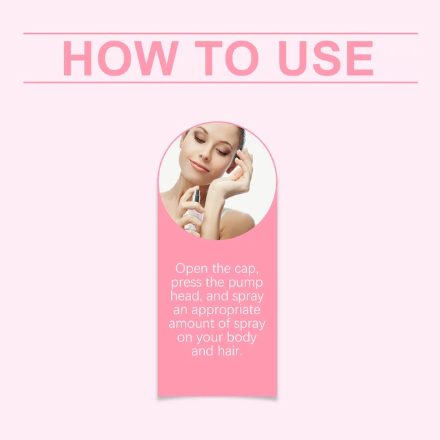 Alt view image 6 of 6 - Body Hair Perfume Spray Body Skin Hair Carry Long-lasting Fragrance Fresh Fragrance Spray