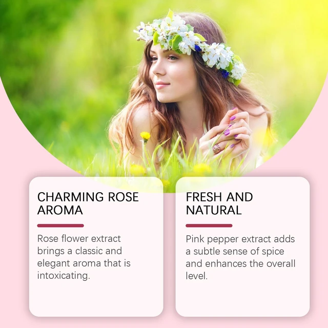 Alt view image 3 of 6 - rose fragrance fresh powder perfume natural fragrance small charming charm perfume pheromone fragrance eau de toilette