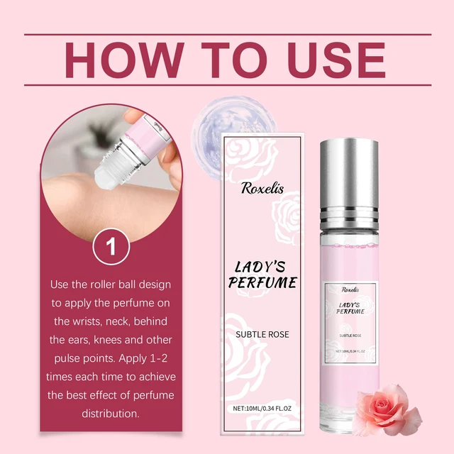 Alt view image 6 of 6 - rose fragrance fresh powder perfume natural fragrance small charming charm perfume pheromone fragrance eau de toilette