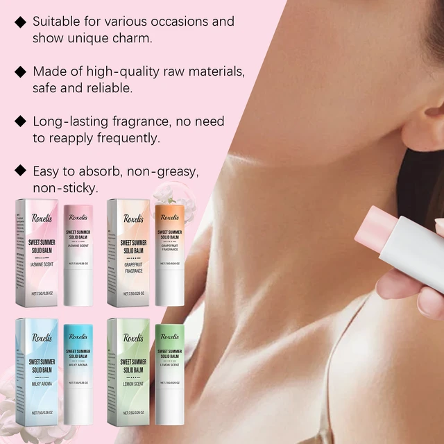 Alt view image 3 of 6 - sweet summer solid balm (jasmine) fresh and elegant carry-on fragrance charm portable nursing solid balm