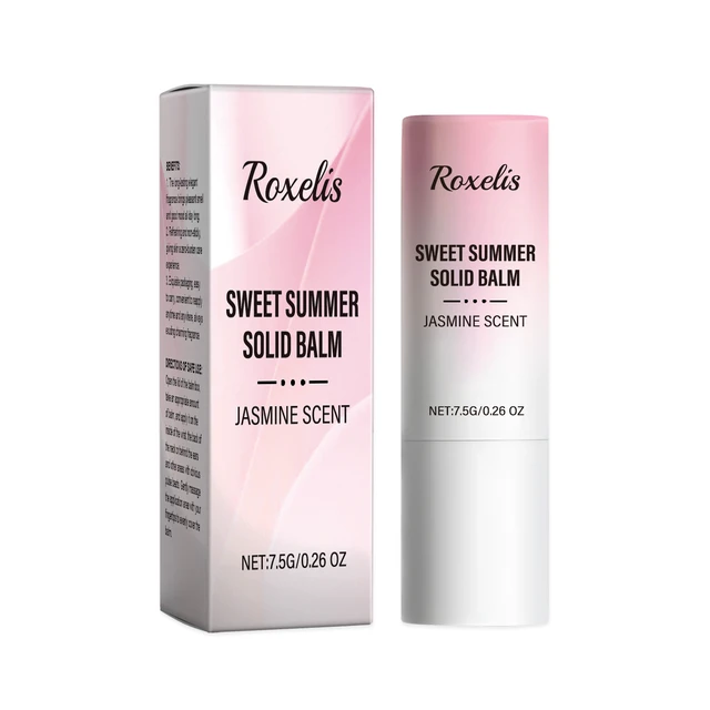 Main image of sweet summer solid balm (jasmine) fresh and elegant carry-on fragrance charm portable nursing solid balm