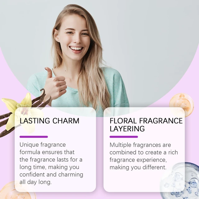 Alt view image 3 of 5 - Body Perfume Spray Donut Fragrance Sweet and Natural Lasting Charm Lasting Fragrance for Couple Dating Perfume