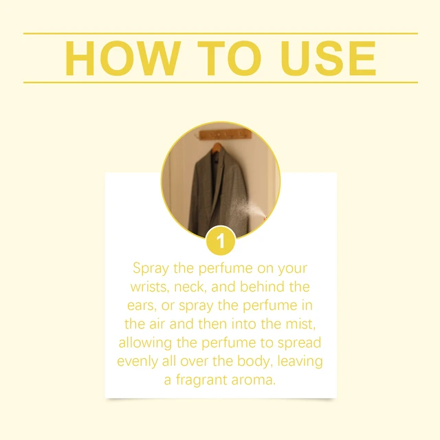 Alt view image 5 of 5 - Amber Vanilla Perfume Spray Lasting Fragrance to Smell Light Fragrance Elegant Refreshing Daily Perfume Spray