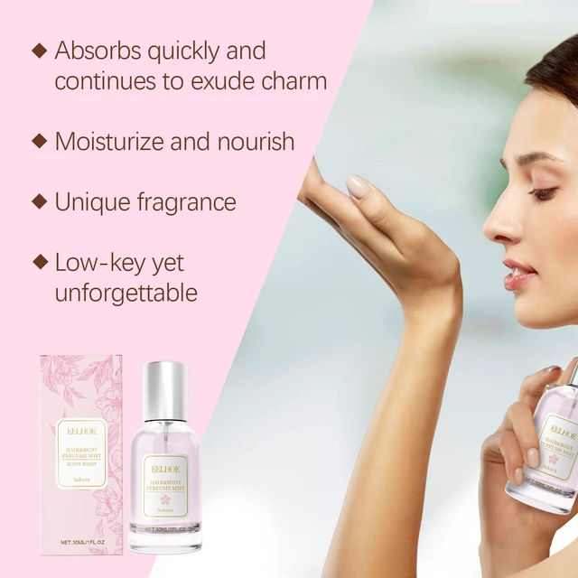 Alt view image 3 of 5 - Sakura Body Hair Perfume Spray Elegant Fresh Dating Atmosphere Natural Niche Perfume Spray