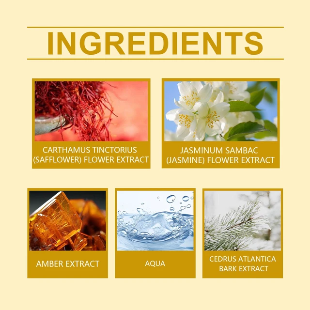 Alt view image 5 of 6 - Saffron Jasmine Inspired Perfume Natural Fresh Lasting Fragrance Jasmine Fragrance Perfume Spray