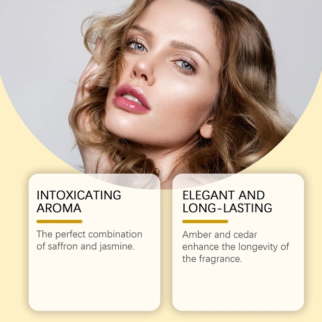 Alt view image 4 of 6 - Saffron Jasmine Inspired Perfume Natural Fresh Lasting Fragrance Jasmine Fragrance Perfume Spray