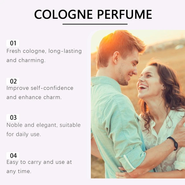 Alt view image 3 of 5 - men's charm cologne charm natural fresh lasting fragrance portable atmosphere perfume