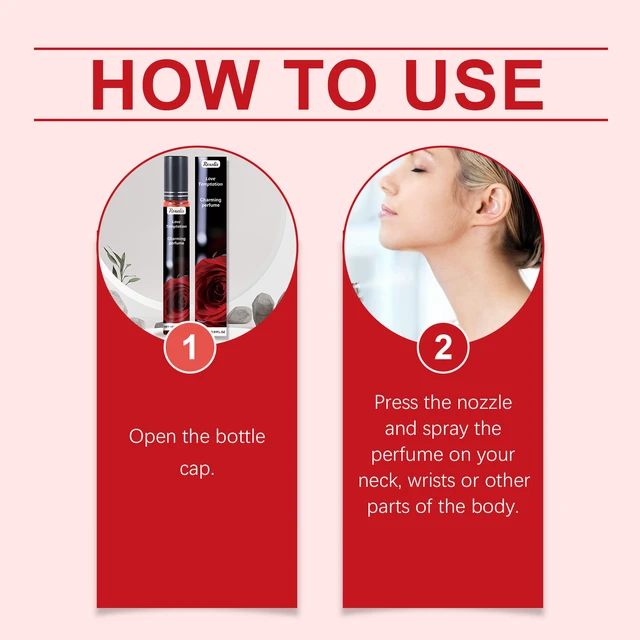 Alt view image 6 of 6 - Charm Perfume (Rose) Portable Niche Fragrance Gentle Dating Ear Neck Atmosphere Elegant Fresh Perfume