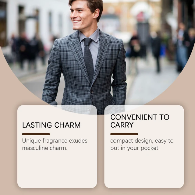 Alt view image 2 of 5 - Cedar Wood Men's Solid Balm Portable Perfume Lasting Charm Men's Balm