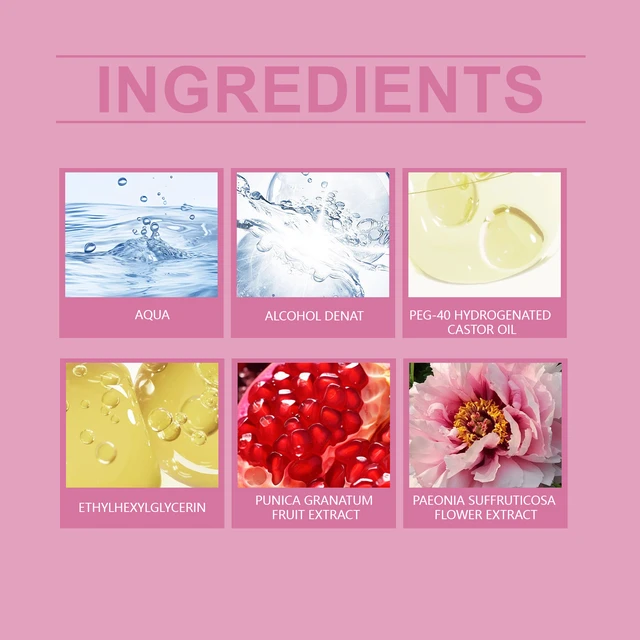 Alt view image 4 of 5 - Ball Perfume Pomegranate Peony Ladies Elegant Daily Perfume Soft Light Fragrance Romantic Natural Fresh Flower Fragrance