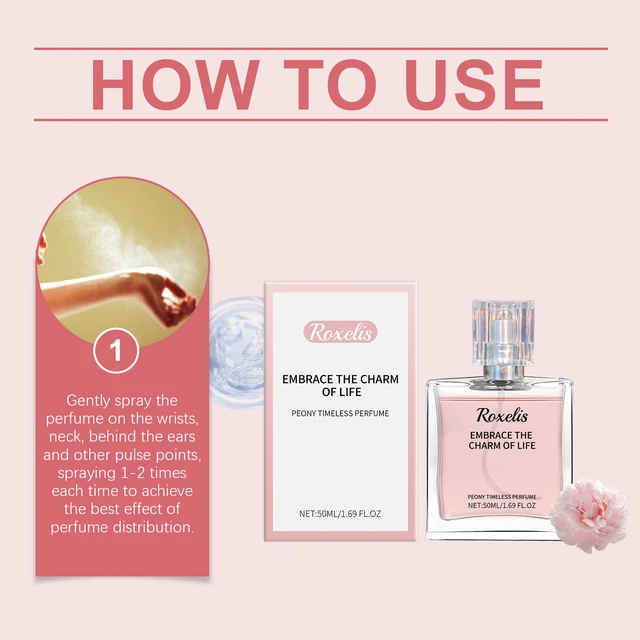 Alt view image 6 of 6 - Peony Fragrance Eternal Perfume Natural Fragrance Release Charm Lasting Fragrance Elegant Flavor Dating Atmosphere Perfume