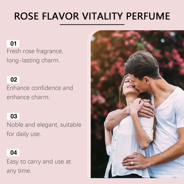 Alt view image 2 of 5 - Rose Charm Perfume Rose Fragrance Gentle Ingredients Natural Fresh Lasting Fragrance Elegant Daily Perfume