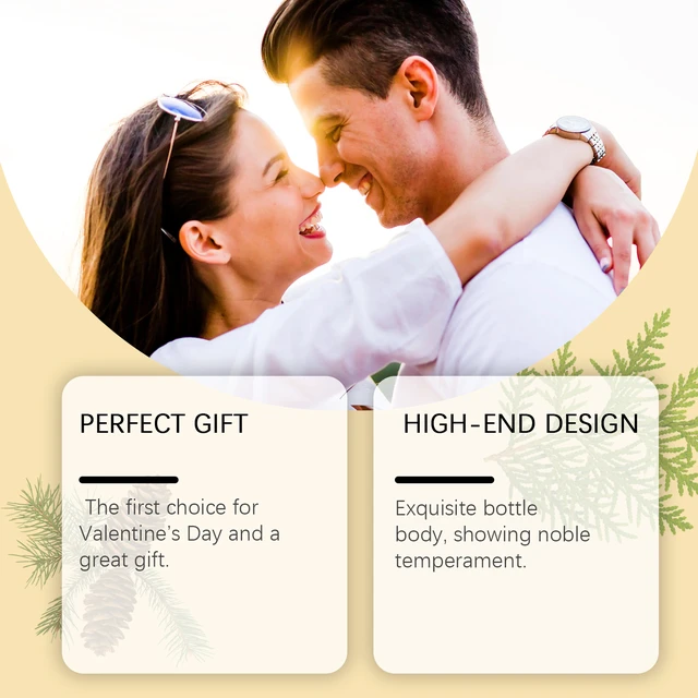 Alt view image 3 of 5 - Valentine's Day Men's Cologne Fragrance Men's Elegant Fresh Charm Fragrance Lasting Fragrance Dating Couple Fragrance