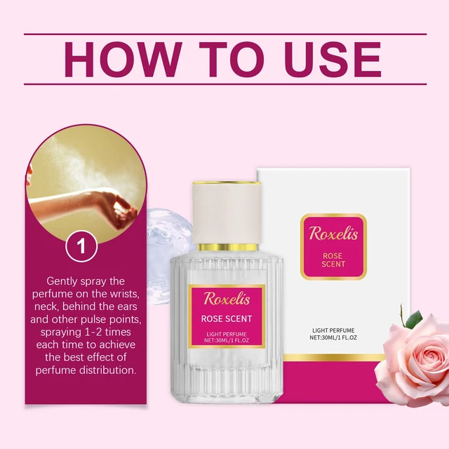 Alt view image 6 of 6 - rose fragrance charming perfume natural fresh elegant fragrance glow natural charm mild lasting fragrance