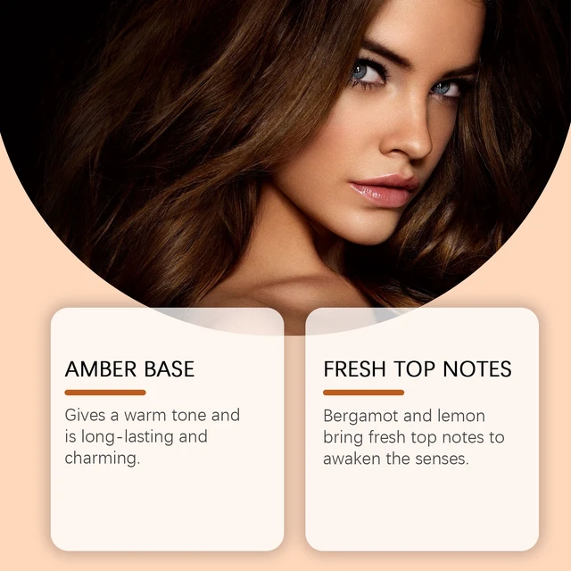 Alt view image 4 of 6 - Amber Cologne Classic Perfume Lasting Fresh Fragrance Charm Amber Fresh and Natural Elegant Cologne