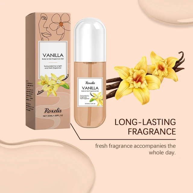 Alt view image 2 of 5 - Vanilla Body Fragrance Spray Natural Fresh Light Fragrance Lasting Fragrance Daily Body Hair Fragrance Spray