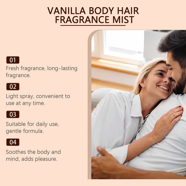 Alt view image 3 of 5 - Vanilla Body Fragrance Spray Natural Fresh Light Fragrance Lasting Fragrance Daily Body Hair Fragrance Spray