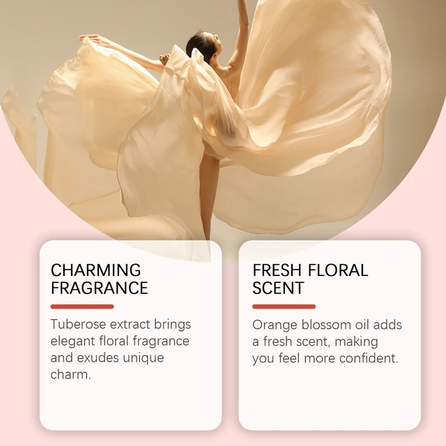 Alt view image 3 of 6 - Tuberose Elegant Women's Perfume Elegant Fragrance Natural Fresh Daily Portable Fragrance Charm Women's Perfume