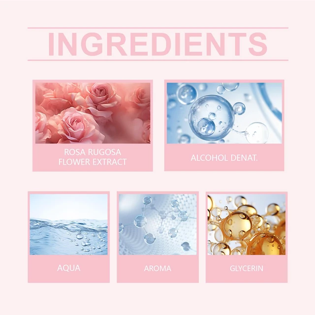 Alt view image 5 of 6 - Pink Rose Fragrance Essential Oil Gentle and Natural Fresh Flower Fragrance Portable Long-lasting Women's Eau De Toilette
