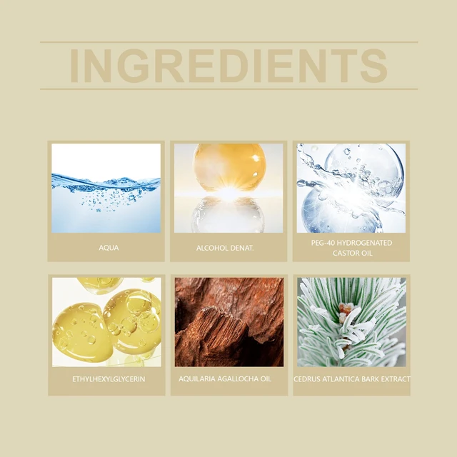 Alt view image 4 of 5 - aloes cedar wood perfume daily portable lasting fragrance fresh and elegant niche charm fragrance