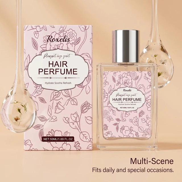 Alt view image 3 of 7 - Rose Hair Fragrance Gentle Natural Fresh Elegant Eau De Toilette Daily Portable Hair Fragrance Spray