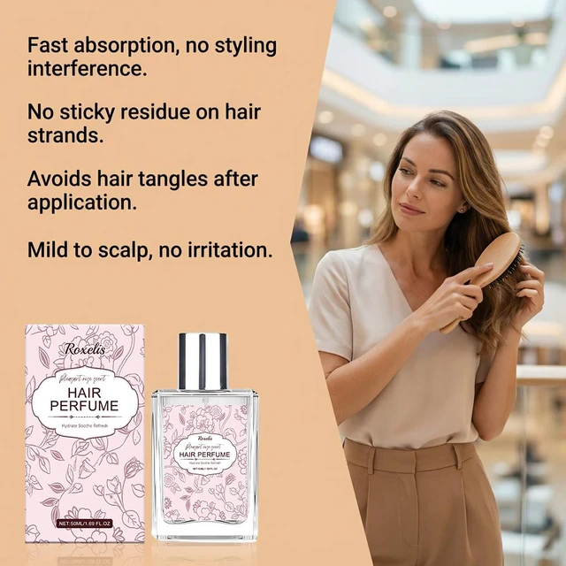 Alt view image 4 of 7 - Rose Hair Fragrance Gentle Natural Fresh Elegant Eau De Toilette Daily Portable Hair Fragrance Spray