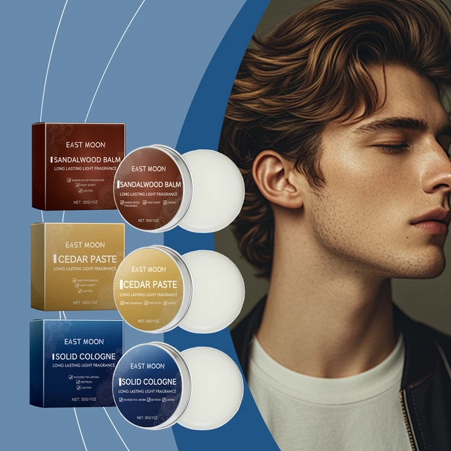 Alt view image 2 of 6 - Solid Balm (Men's Sandalwood) Men's Charm Solid Balm Fresh and Natural with Long-lasting Fragrance Balm