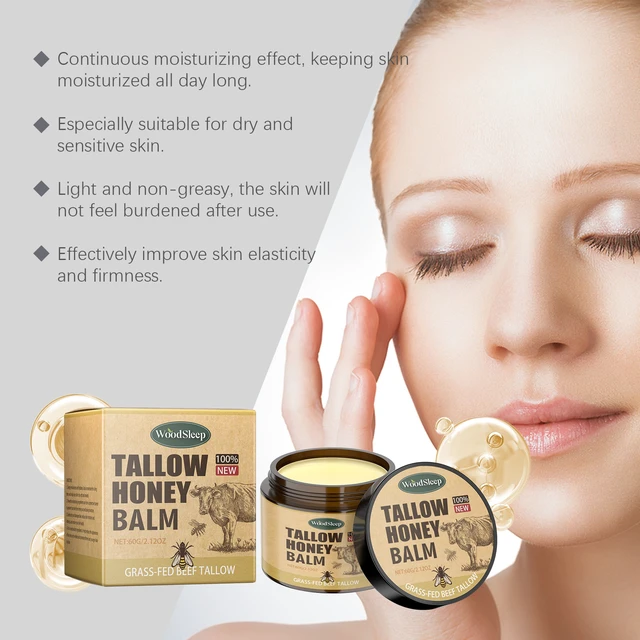Alt view image 4 of 6 - Tallow Honey Face Cream - Gentle Hydrating Moisturizer for Skin Care