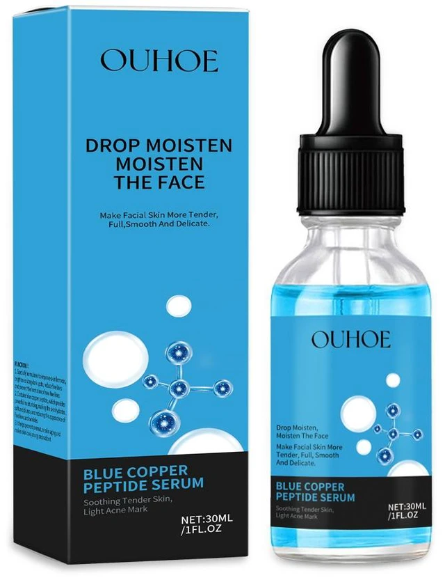 Main image of Moisturizing and Firming, Hydration, Blue Copper Peptide Serum for Facial Skin Repair