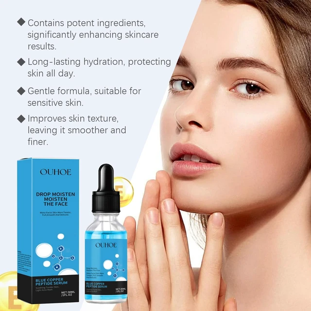 Alt view image 3 of 6 - Moisturizing and Firming, Hydration, Blue Copper Peptide Serum for Facial Skin Repair