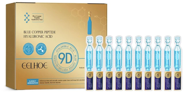 Main image of Fine Line Reduction & Softening, Skin Tone Correction, Anti-Aging, Blue Copper Peptide & Hyaluronic Acid Serum for Deep Hydration