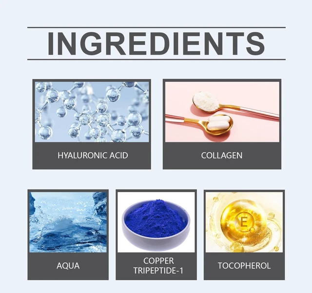 Alt view image 5 of 6 - Moisturizing and Firming, Hydration, Blue Copper Peptide Serum for Facial Skin Repair