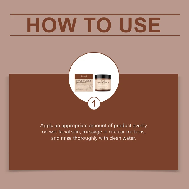 Alt view image 5 of 5 - Vanilla Coffee Facial Scrub Cleansing Grease Nourishing Skin Care Skin-friendly Relaxant Cleansing