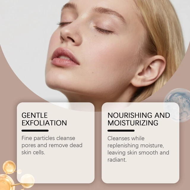Alt view image 3 of 5 - Vanilla Coffee Facial Scrub Cleansing Grease Nourishing Skin Care Skin-friendly Relaxant Cleansing