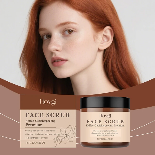 Main image of Vanilla Coffee Facial Scrub Cleansing Grease Nourishing Skin Care Skin-friendly Relaxant Cleansing