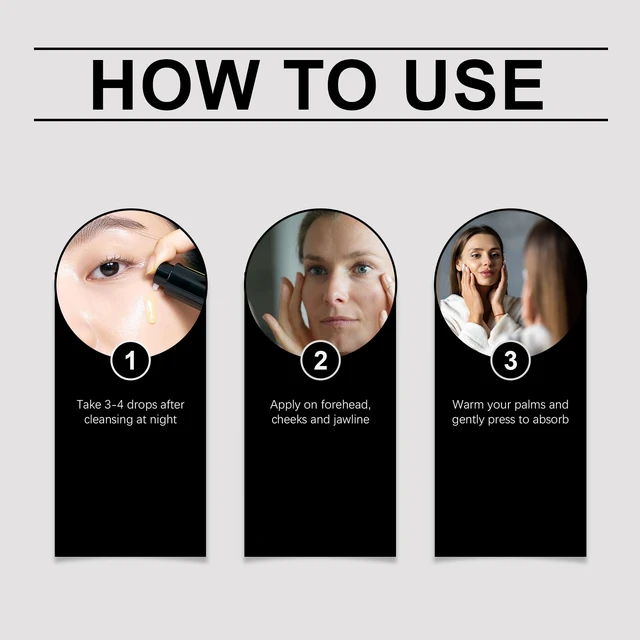 Alt view image 6 of 6 - Retinol Tightening Serum Mild Nourishing Facial Care Brightening Essence
