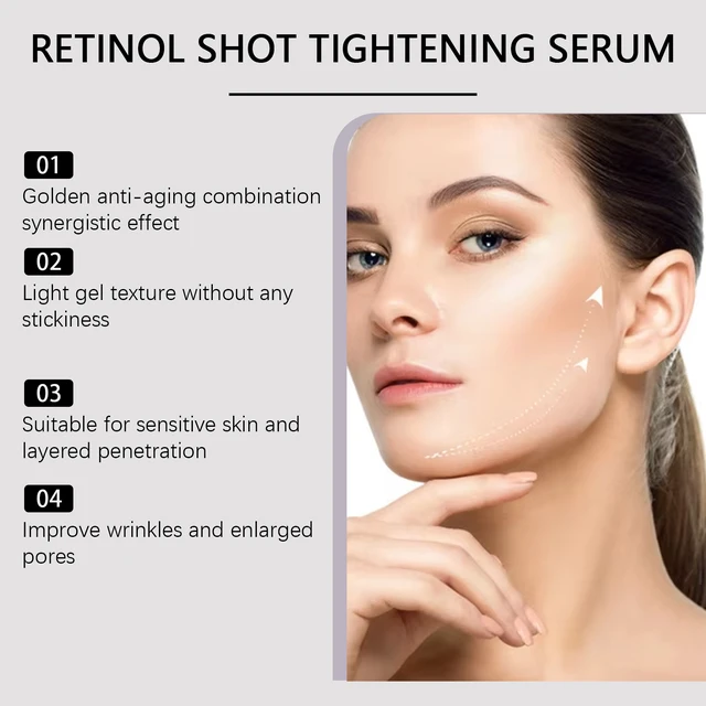 Alt view image 4 of 6 - Retinol Tightening Serum Mild Nourishing Facial Care Brightening Essence