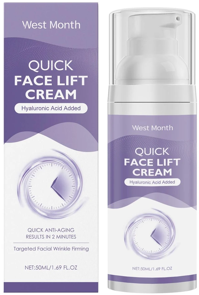 Main image of West Month Hyaluronic Acid Facial Moisturizer - Deep Hydrating & Soothing Skin Care Cream for Massage