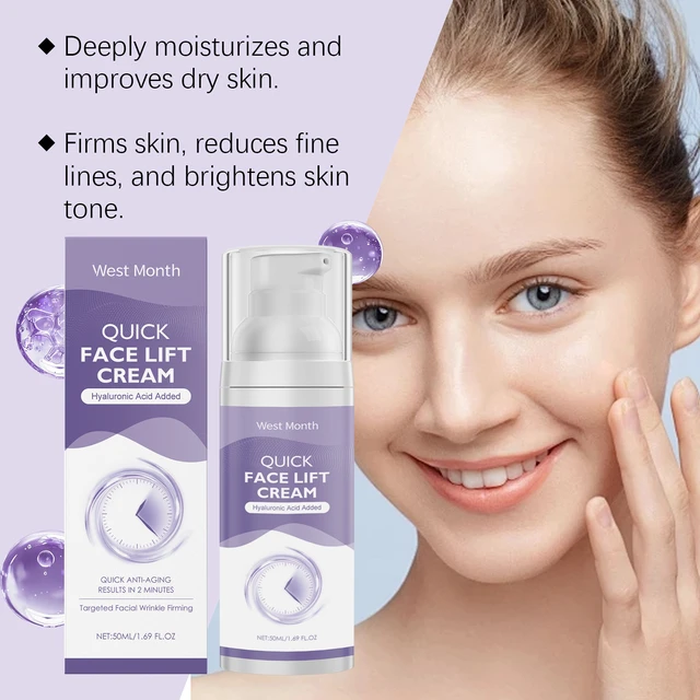 Alt view image 3 of 6 - West Month Hyaluronic Acid Facial Moisturizer - Deep Hydrating & Soothing Skin Care Cream for Massage