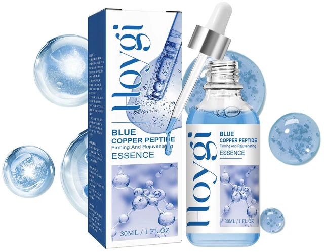 Main image of and Radiant Complexion, Fine Line Reduction, Blue Copper Peptide Firming Serum - Hydrating & Moisturizing Formula for Skin Tightening