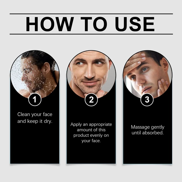 Alt view image 5 of 5 - Men's Retinol Essence Moisturizing Balance Water Oil Tender Pore Leach Nourishing Skin