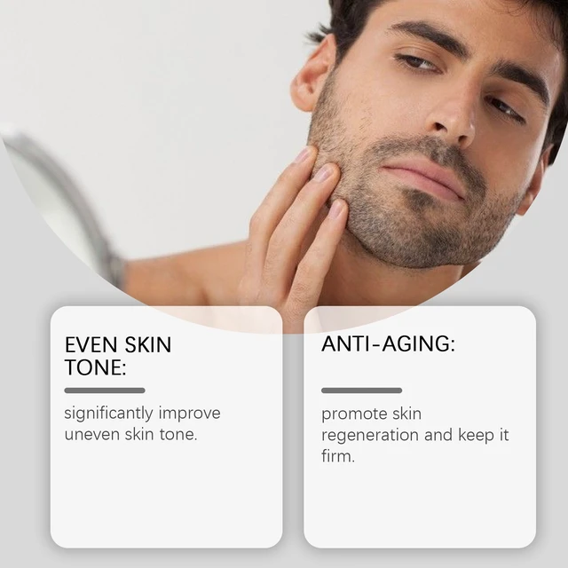 Alt view image 2 of 5 - Men's Retinol Essence Moisturizing Balance Water Oil Tender Pore Leach Nourishing Skin