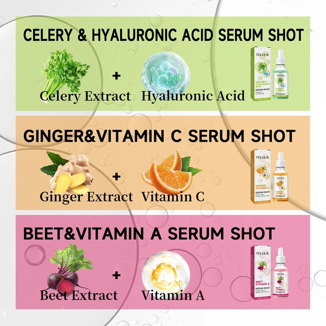 Alt view image 5 of 6 - Brightens & Hydrates, Minimizes Pores, Smooths Fine Lines, Celery & Hyaluronic Acid Face Serum - Fades Pigmentation