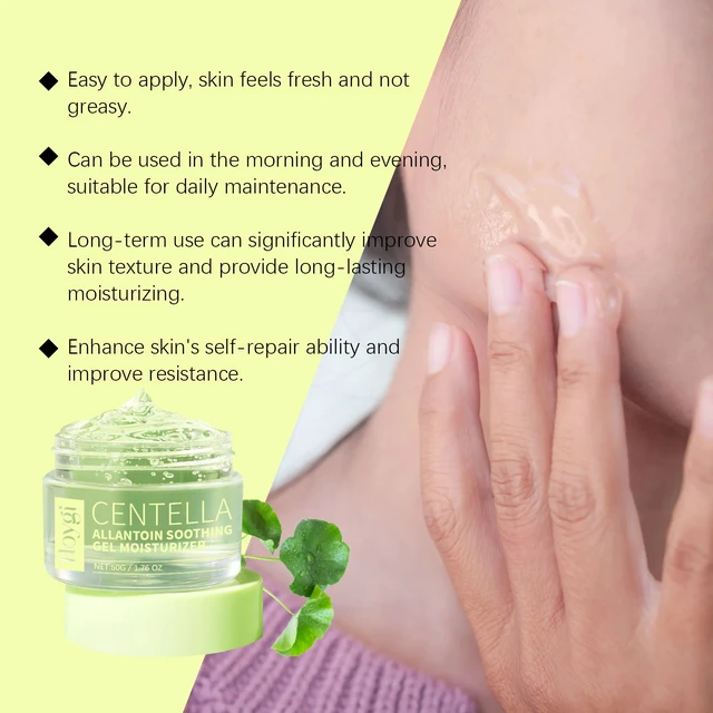 Alt view image 4 of 6 - Soothing & Softening Facial Skin Care Moisturizer, Centella Asiatica Hydrating Gel - Water Locking