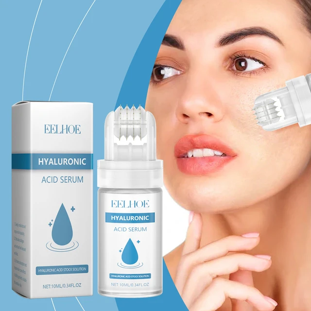 Alt view image 2 of 6 - Hyaluronic Acid Roller Serum - Moisturizing Collagen Essence for Firming & Refining Skin Texture