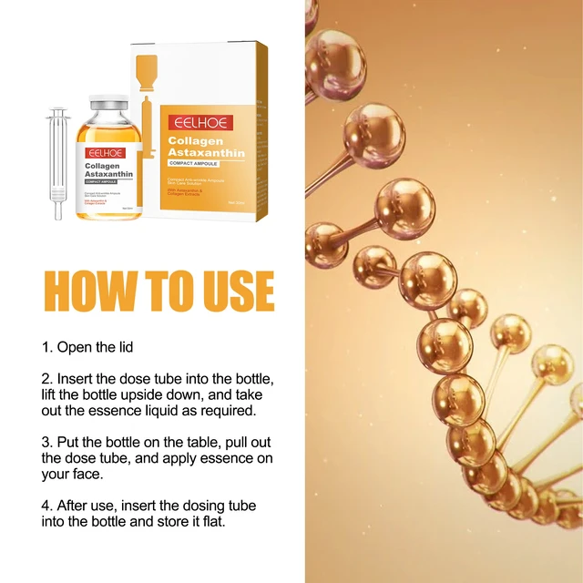 Alt view image 6 of 6 - Astaxanthin Collagen Essence - Gentle Hydrating Facial Care for Soft & Tender Skin