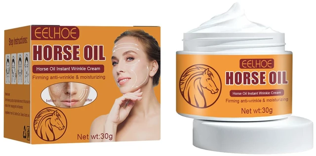 Main image of Horse Oil Rapid Anti-Wrinkle Cream Tighten Fine Lines Brighten Skin Fade Spots Rejuvenating Care