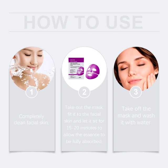 Alt view image 6 of 7 - Collagen Moisturizing Face Mask (Bag) Gentle Hydration & Skin Care Treatment